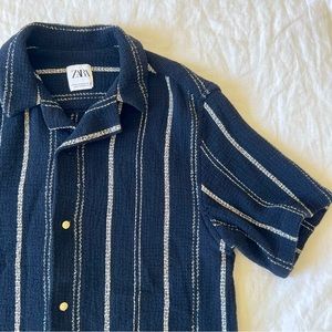 Zara | woven striped shirt
